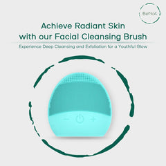 Rechargeable Facial Cleansing Brush. High-Frequency Massaging. Deep Cleansing. Waterproof, Stylish, Portable.