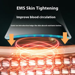 EMS Three-Color Color Light Neck Beauty Instrument Neck Care Massage Instrument