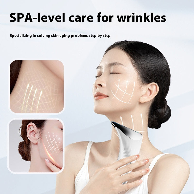 EMS Three-Color Color Light Neck Beauty Instrument Neck Care Massage Instrument