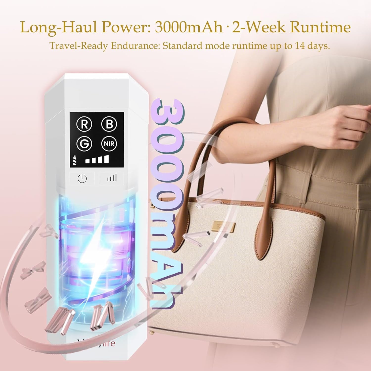 Red Light Therapy Mask for Face, LED Facial Mask, Skin Care Light with near Infrared 850Nm & Adjustable Blue Light, Portable Home Device with 7 Colors & 8 Modes, 432 Beads Pro Leds